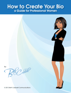How to Create Your Bio - Pittsburgh Professional Women