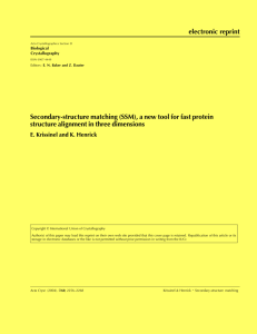 Secondary-structure matching (SSM)