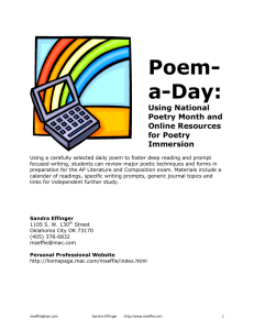 Poem-a-Day - MsEffie's LifeSavers for Teachers