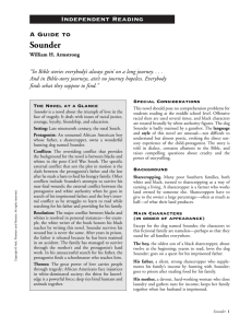 Independent Reading: A Guide to "Sounder"