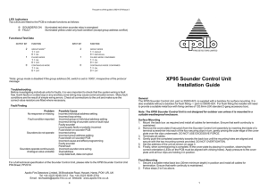 XP95 Sounder Control Unit Installation Guide