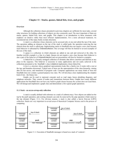 Chapter 11 - Stacks, queues, linked lists, trees, and graphs