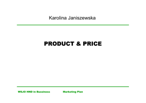 product & price - Serwis Informacyjny WSJO