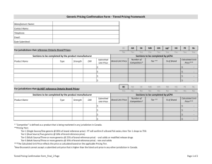 Tiered Pricing Confirmation Form