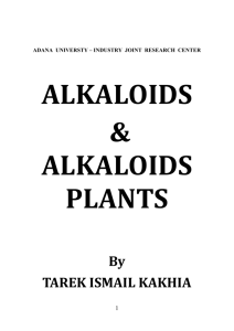 Alkaloids & Alkaloids Plants