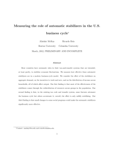 Measuring the role of automatic stabilizers in the U.S. business cycle