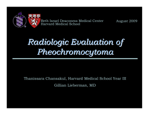 Radiologic Evaluation of Pheochromocytoma
