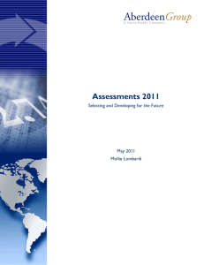 Assessments 2011: Selecting and Developing for the Future