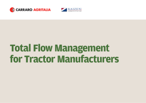 Total Flow Management for Tractor Manufacturers