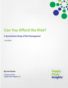 Can You Afford the Risk?