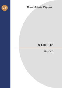 credit risk - Monetary Authority of Singapore