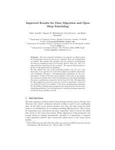 Improved Results for Data Migration and Open Shop Scheduling