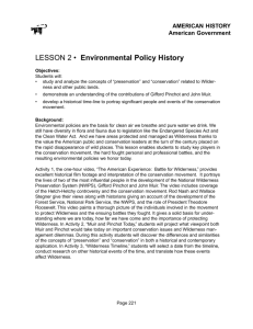 LESSON 2 • Environmental Policy History