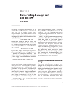 Chapter 1 - Society for Conservation Biology