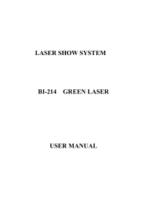 BI-214 Animated Green Laser 30mW