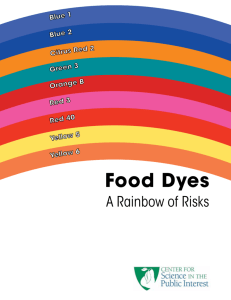 Food Dyes - Center for Science in the Public Interest