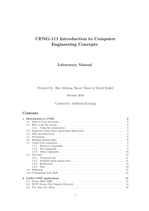 CENG-111 Introduction to Computer Engineering Concepts