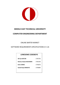 Software Requirements Specifications