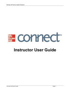 Instructor User Guide - Connect Learn Succeed