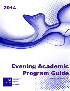 Evening Academic Program Guide