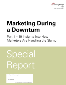 Marketing During a Downturn