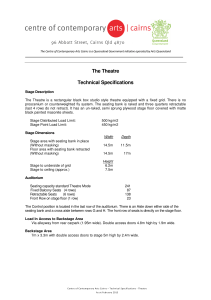 Technical Specifications - The Theatre