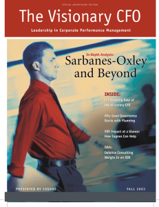 Sarbanes-Oxley and Beyond - Wordscape Communications