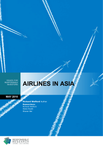 ISSUES FOR AIRLINES IN ASIA