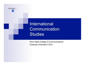 Learn about International Communications