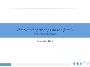 The Synod of Bishops on the family