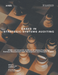 Cases in Strategic- Systems Auditing