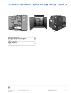 Section 25: Distribution Transformers–Medium and High Voltage