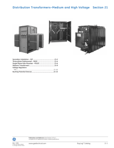 Distribution Transformers–Medium and High Voltage Section 21