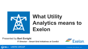 What Utility Analytics means to Exelon