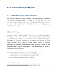 Unit 8: Performance Management Systems