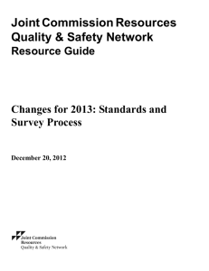 Joint Commission Resources Quality & Safety Network