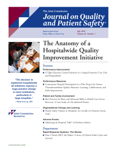 Newborn Falls Article in Joint Commission Journal on Quality and