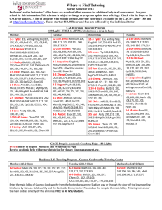 Where to Find Tutoring - Washington State University