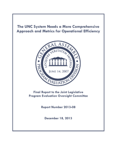 The UNC System Needs a More Comprehensive Approach and