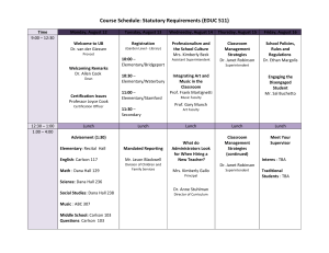 EDUC 511 Schedule2