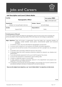 Job Description and Level Criteria Matrix