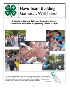 Have Team-Building Games...Will Travel