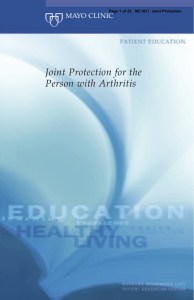 Joint Protection for the Person with Arthritis
