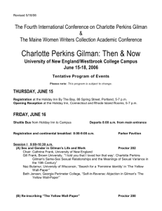 Charlotte Perkins Gilman: Then & Now
