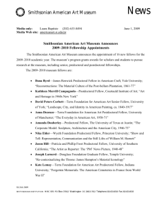 2009-2010 Fellowship Appointments