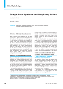Straight Back Syndrome and Respiratory Failure