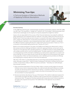 Minimizing True-Ups - A Technical Analysis of Alternative