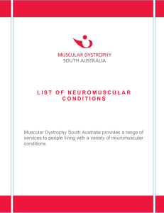 List of Neuromuscular Conditions