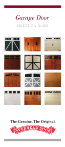 Garage Door Selection Guide