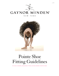 Pointe Shoe Fitting Guidelines